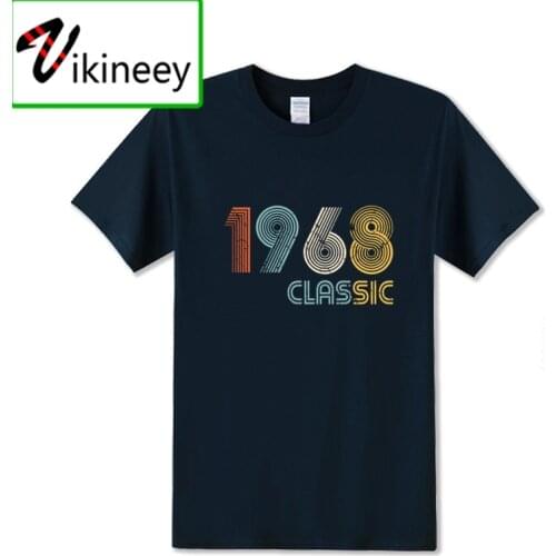 Camisetas 2020 Retro 1968 Classic 50 years old birthday T shirt men 50th birthday T-shirt fathers day present vintage Tee Shirt