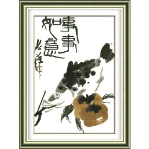 Everything came off satisfactorily cross stitch kit 14ct 11ct count print canvas stitching embroidery DIY handmade needlework