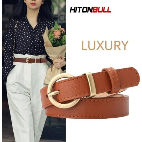 HITONBULL 2021 New Fashion Womens Belt Windbreaker Dress And Jeans Belts Hight Quality Luxury Woman Casual Waistband