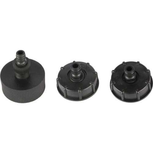 60mm Coarse Thread to 1/2" 3/4" Female Thread IBC Tank Adapter With 16mm 1/2" 3/4" Thread Nipple Joint With Sealing Tape