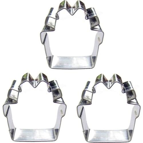 Gift Box shape 3 piece biscuit cutting molds, baking tools, cake decorating soft candy tools