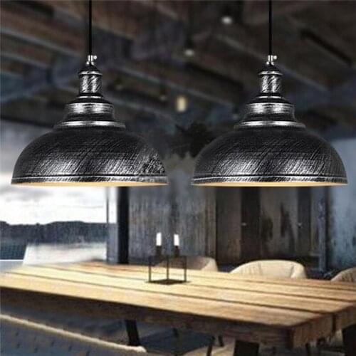 Edison Pendant Light Dinning Room Kitchen Lamp Loft Iron Vintage Industrial Bar Simplicity Bronze Black Silver Light Fixtures