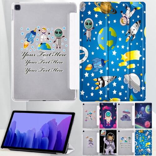 Transparent Case for Samsung Galaxy Tab A7 10.4 2020 SM-T500 T505/Tab A 10.1 T510 T515 Pu Leather Fold Stand Cover Tablet Cover