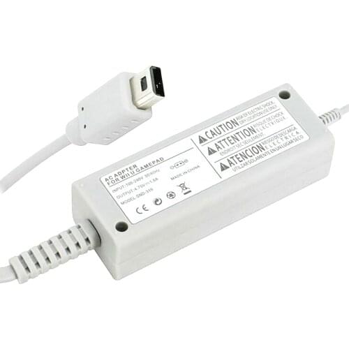 UK Plug AC 100-240V Charger Adapter For Wii U Gamepad Controller Joystick Home Wall Power Supply For WiiU Pad