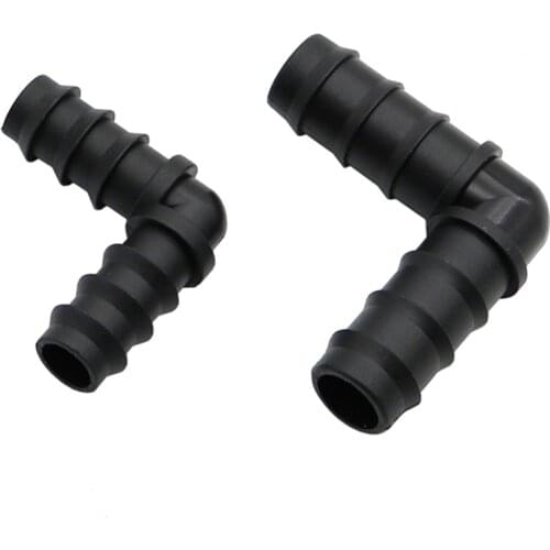 DN16 DN20 Elbow Barbed Garden Water Connectors 90 Degree Angle Bend Joints Hose Splitters Garden Agriculture Irrigation Fittings