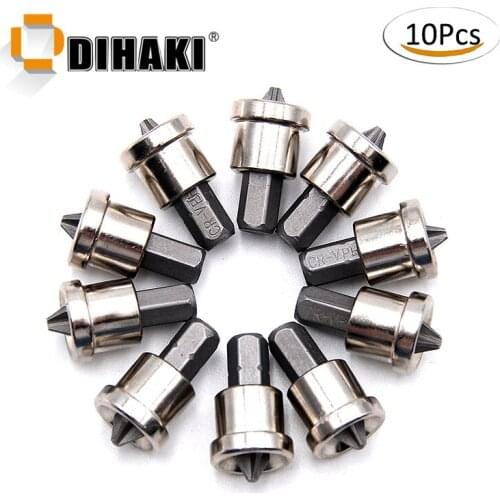 10pcs 25mm Drywall Dimpler Bits Depth Stop Plasterboard Screws Drywall Screwdriver Bits 1/4" Hex Shank Hex Shank Stop Screws