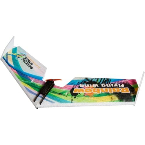 Dancing Wings Hobby E0511 Rainbow Flying Wing V2 RC Airplane 800mm Wingspan Delta Wing Tail-pusher Aircraft KIT