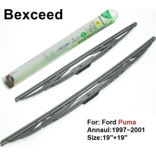 Traditional Wiper Blade for FORD Puma19"+19" Bexceed of Car Windshield Windscreen 1997 1998 1999 2000 2001
