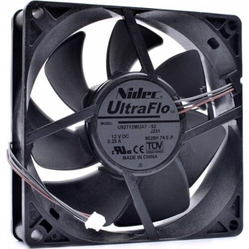 Brand new original U92T12MUA7-52 9cm 92x92x25mm 9025 12V 0.25A repair and replacement projector built-in cooling fan