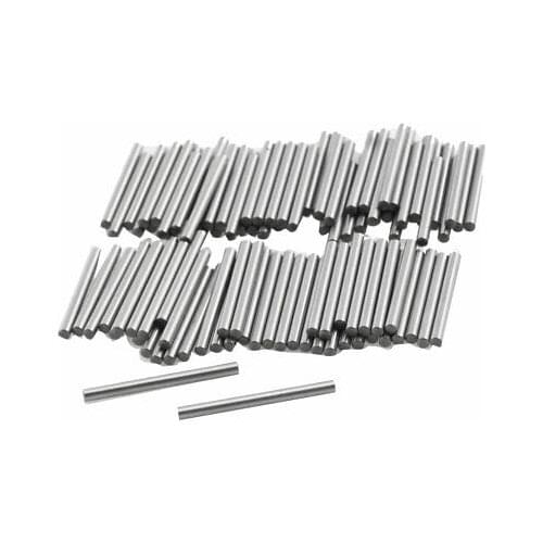100 Pcs Metal 1.3mm x 15.8mm Dowel Pins Fasten Elements