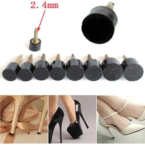 5Pcs/Set Women High Heels Repair Tips Pins for Women Shoes High heel Tips Taps Dowel Lifts Replacement Heel Stoppers Protector