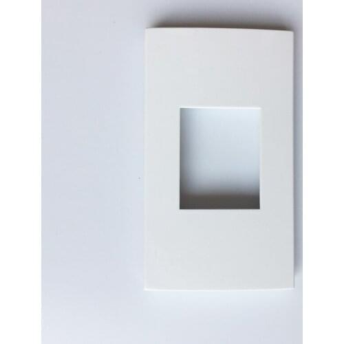 120x70mm Glossy Faceplate Frame Outlet Insert Space For 2 Slot Jack