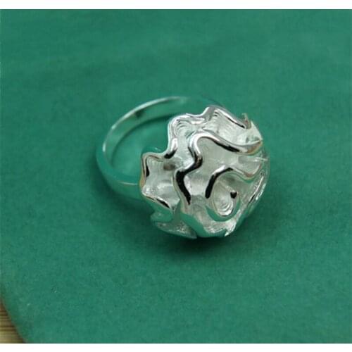 BABYLLNT 925 Sterling Silver Rose Ring For Women Fashion Wedding Engagement Party Jewelry Gift