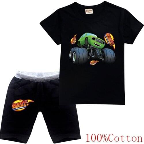 Toddler Baby Boys Suits Infant Boy Summer Clothing Set Clothes Kids Cotton Tshirt+pants Suit Children Set Cartoon Sports Fashion