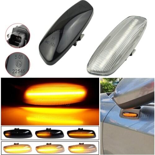 Dynamic Side Marker LED Turn Signal Light Repeater Blinker For Peugeot 308 207 3008 5008 For Citroen C4 C3 C5 DS3 DS4