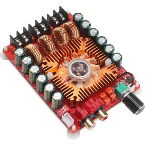 Practical-TDA7498E 2X160W Dual Channel Audio Amplifier Board, Support BTL Mode 1X220W Single Channel, DC 24V Digital Stereo Po