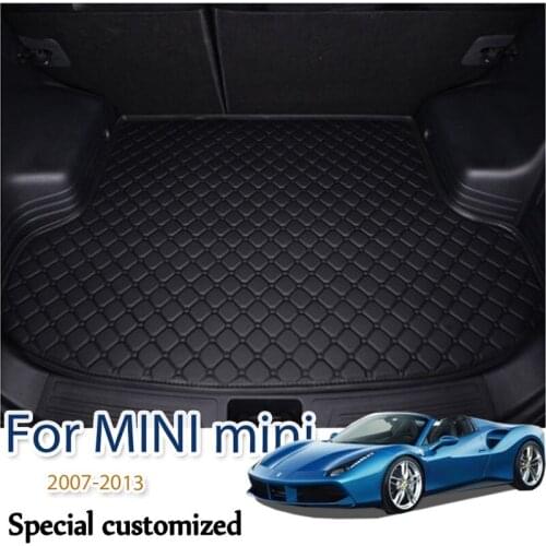 Custom Car trunk mat for MINI mini Hatchback two doors four seats 2007-2013 cargo liner carpet interior accessories cover
