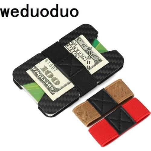 Carbon Fiber Credit Card Holder RFID Blocking Slim Travel Wallet Id Minimalist Front Pocket Men Wallets Business card holder