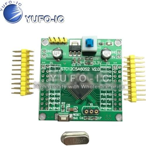 STC12C5A60S2 small system 51 1 chip core board 1 chip microcomputer smart car YS-61