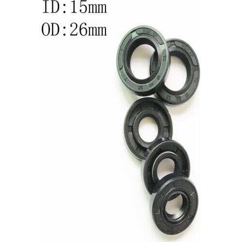 1PCS 15X26X4 15X26X5.5 15X26X6 15X26X6.5 15X26X7MMNBR Shaft Skeleton Oil Seal TC Nitrile Rubber Ring Gasket