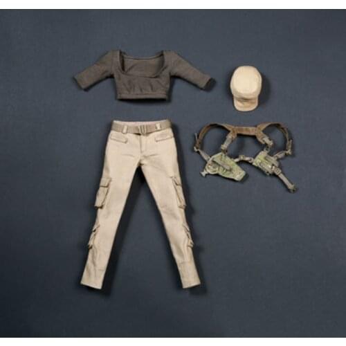 1:6 Scale FG010 Female Girl Woman Lady Gunners Tactics Cool Clothing Clothes Suit Set Models Toy For 12'' Action Figures