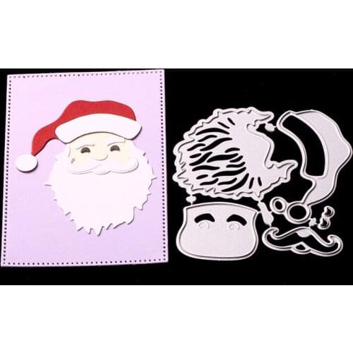 ABOOM Santa Claus Metal Cutting Dies Scrapbooking Christmas Dies DIY Craft Embossing Dies Card Making Stencil Embossing Folder