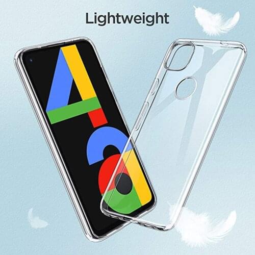 Soft Clear Silicone TPU for Google Pixel 4 5 4A 5A XL 4G 5G Transparent Original Thin Phone Cases Prime Back Cover Non-yellowing