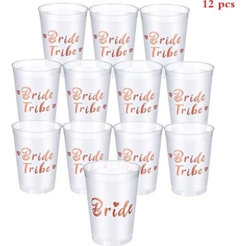 Bride Tribe Cup Bride To Be Party Team Bride Plastic Cup Wedding Decoration
