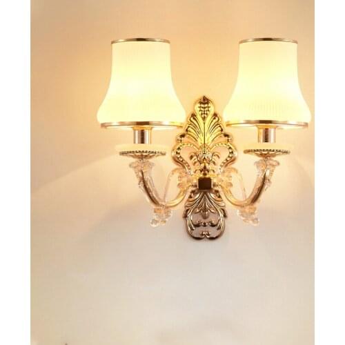 Nordic Wall Lamp Glass Shade Led Lamp Wall Lights Fixtures 1/2 Heads Decorative Modern Applique Murale for Indoor Hotel Bedside