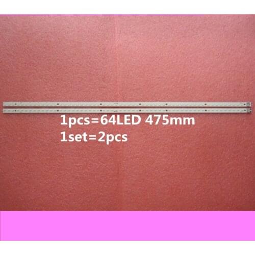 New 2pcs 64LED 475mm LED backlight stirp for TH-L42E30W LG 42F1 42F102 NLAW20103R NLAW20103L 111116A-0354 11063C-0315