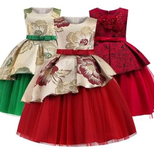 New princess birthday party dance performance dress flower virgin wedding banquet princess princess dinner party beauty pageant