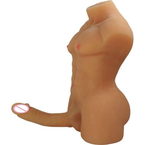 Sale Real sized Sex Doll For Women With Big Dildo anal Gay Lesbian Torso Hot 3D Japanese silicone Male Realistic sex Robot Dolls
