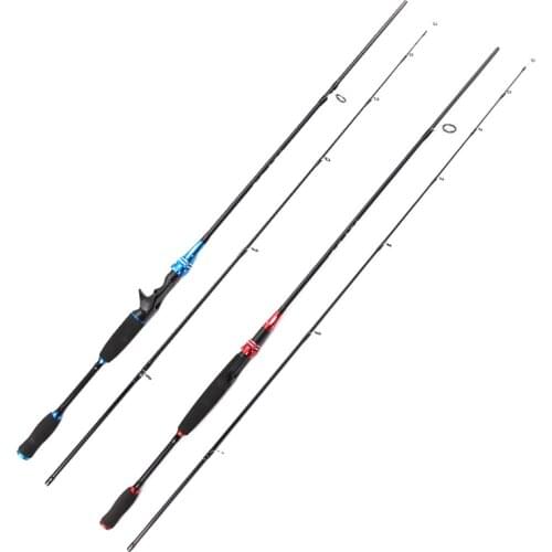 LIEYUWANG 1.8M Lure Carbon Casting Fishing Rod Travel Sea Fishing Pole Two Sections Hard Rod