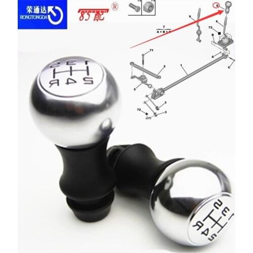 VTS Gear Shift Knob For Peugeot 306 307 308 2008 3008 406 508 605 807 106 206 For Citroen C2 C3 C4 C5 VTS shift handball