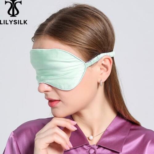 LilySilk Silk Sleep Eye Mask Pale Turquoise Clearance Sale Free Shipping
