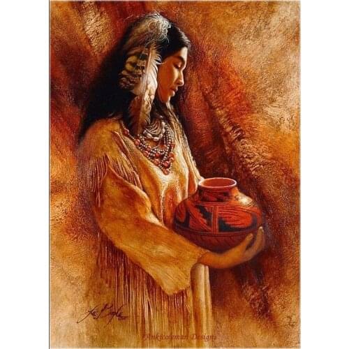 Embroidery Counted Cross Stitch Kits Needlework - Crafts 14 ct DMC DIY Arts Handmade Decor - Red Pot