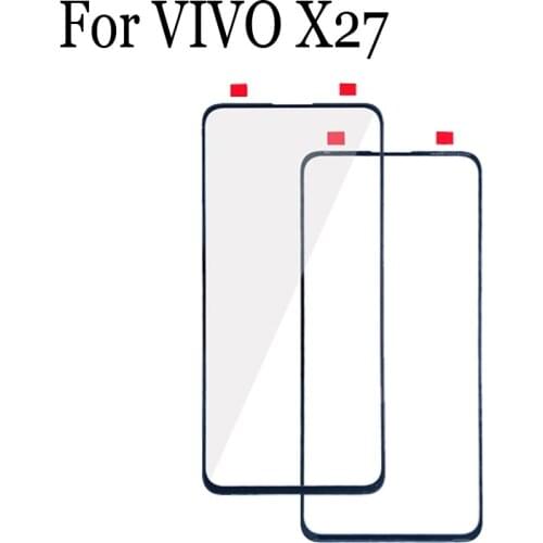 Replacement Parts For VIVO X27 x 27 Touch Screen Outer LCD Front Panel Screen Glass Lens Cover VIVOX27 Without Flex Cable