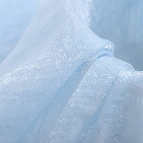 Jacquard brocade dress fabric sewing material for DIY dresses Tencel breathable fabric by the meter yard lavender fabrics