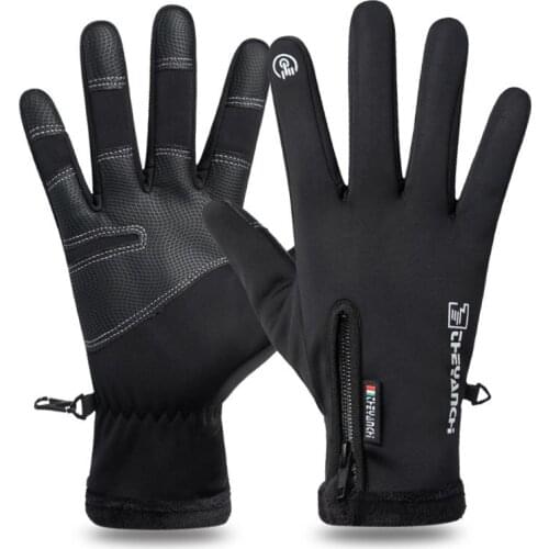 Winter Cold-proof Gloves Outdoor Waterproof Ski Gloves Men Women Touch Screen Anti Slip Cycling Riding Fluff Keep Warm Gloves