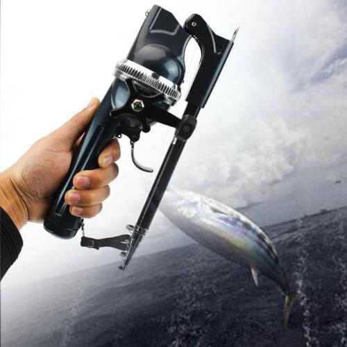 1Set/Bag portable folding fishing rod telescopic stainless steel poles with reel line travel folding mini rod for fish