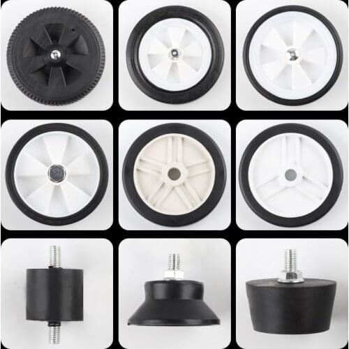 1Pcs Oil-free silent air compressor 4/5/6/7/8 inch caster shockproof column Piston air pump accessories foot pad caster wheels