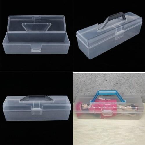 1pieces 1:6 Doll Plastic Storage Container Organizer for Blythe Licca Accessories Dustproof Protection Box for 30cm Bjd Doll