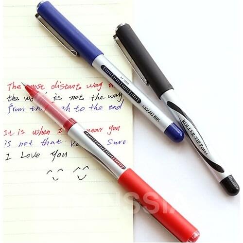 1PC Roller tip pen 0.5mm Classic Liquid Ink Gel Pens 3 Color School Stationery Supplies Office Accessories (ss-1220)