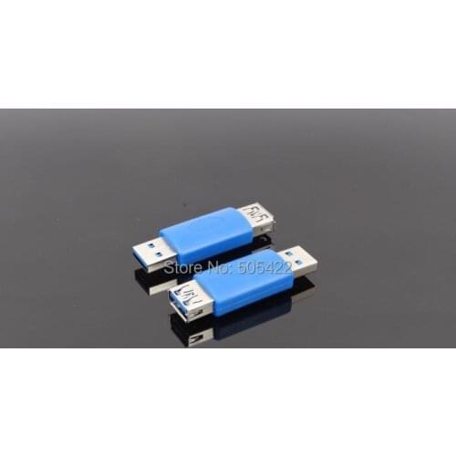 100PCS/LOT Superspeed USB 3.0 Type A Male to 3.0 Type A Female Converter Adapter Connector