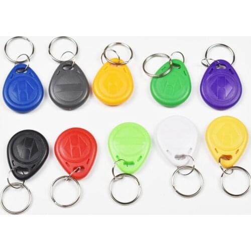20pcs EM4305 T5577 125khz Copy Rewritable Writable Rewrite Keyfobs RFID Tag Key Ring Card Proximity Token Badge Duplicate