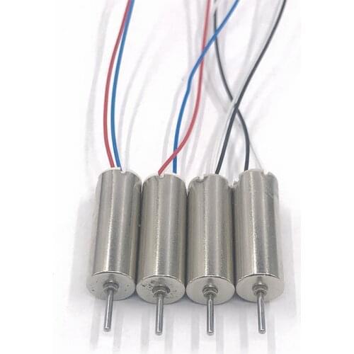 4pcs/lot 7mm*20mm Coreless Motor CW CCW DC 3V 3.7V 40000RPM Ultra-High Speed Engine DIY RC Drone Aircraft