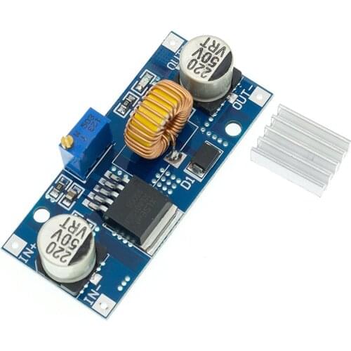 5A DC-DC Step Down Adjustable Power Supply Module Lithium Charger XL4015 4~38V 96% 5A DC adjustable step-down module 4015