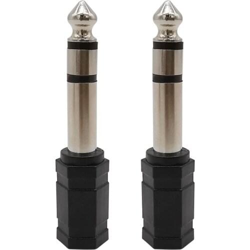 6.35mm 1/4" Male Plug to 3.5mm 1/8 inch Female Jack Stereo Headphone Speaker Audio Connector
