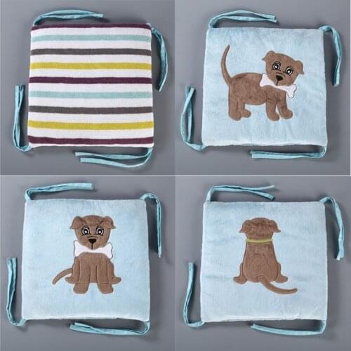 Baby Room Decor 6pcs Bed Bumpers Set Protector Printed Animal Dogs Pillow For Newborn in the Crib Things 30*30cm