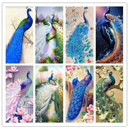 Diamond mosaic peacock 5d diamond painting full square /round animal diy diamond embroidery cross stitch lion Christmas gift